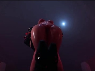 Hot 3D redhead licking a pussy while getting fucked