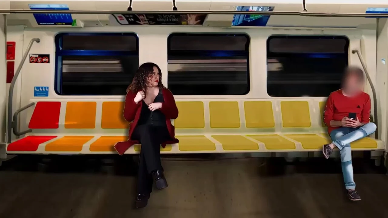 I masturbate a stranger on the train while my husband films everything