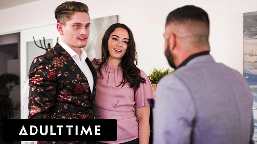 ADULT TIME – Bisexual Boss Gives Naughty Assistant A Facial With Her BF’s Help! MMF THREESOME!