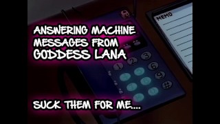 Answering machine Messages 1 Suck them for me