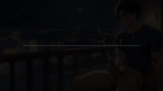 Cumming on a PUBLIC hotel BALCONY [Audio]