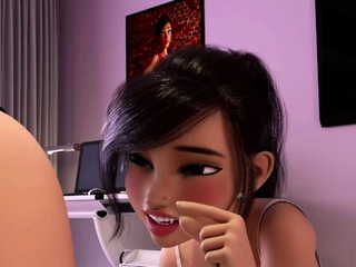 Cute FUTANARI Dickgirls Romantic Sweet Sex 2023