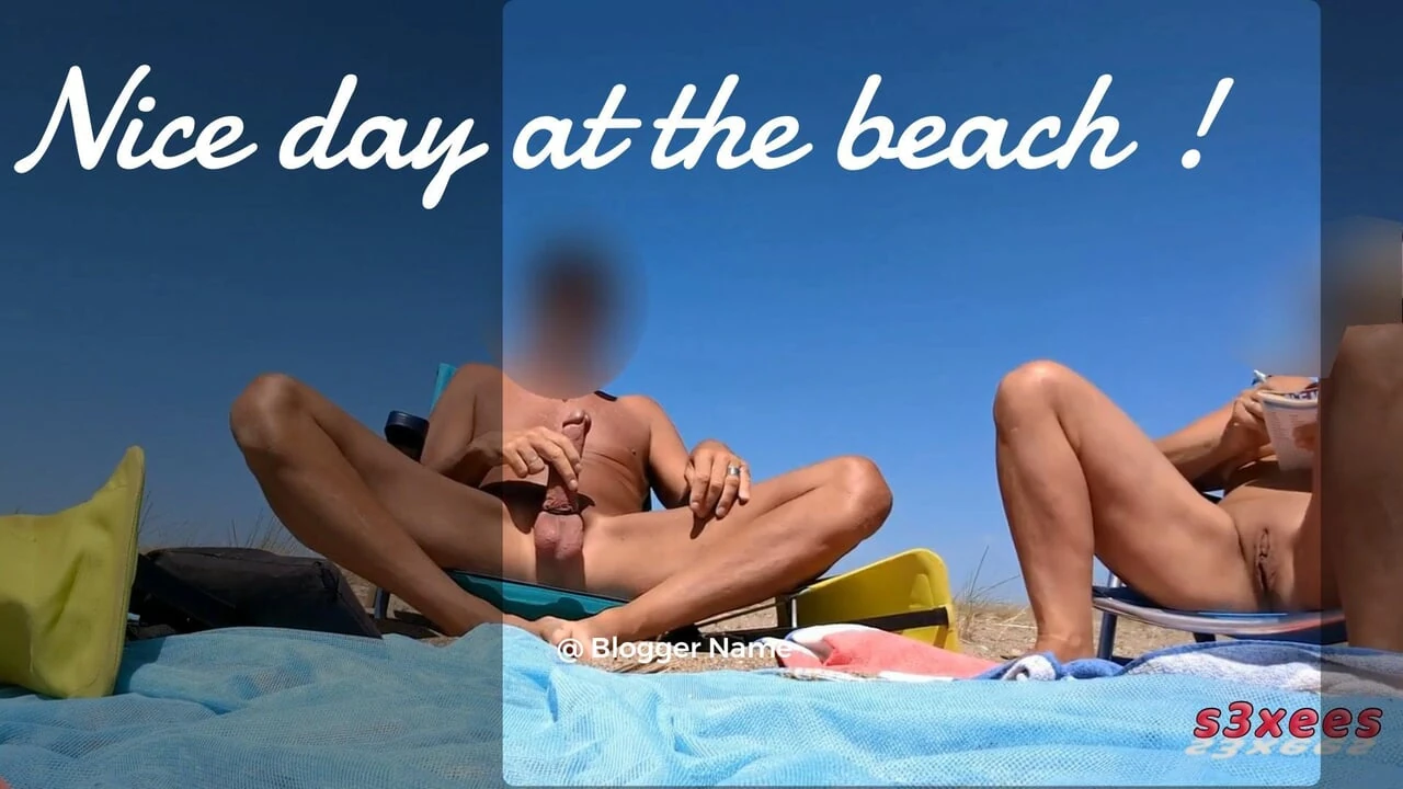He masturbates on the beach in Cap d'Agde and pass behind them. Nice exhibition!