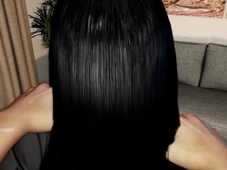 Hot 3D redhead licking a pussy while getting fucked