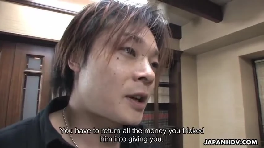 Repaying her debt by fucking her man’s cock hard