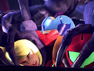 Samus Aran form metroid fucks all kinds of cocks – 3D HMV