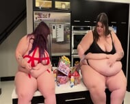SSBBW Kayla Paolini And Marie McDonald’s Stuffing