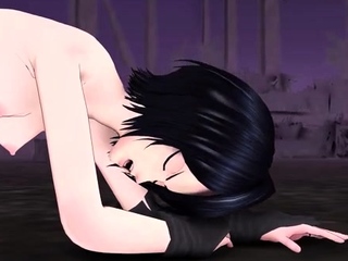 Two 3d cartoon cuties are ready for their bath