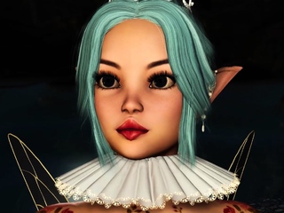 A sexy young fairy gets fucked hard by big orcks outdoor