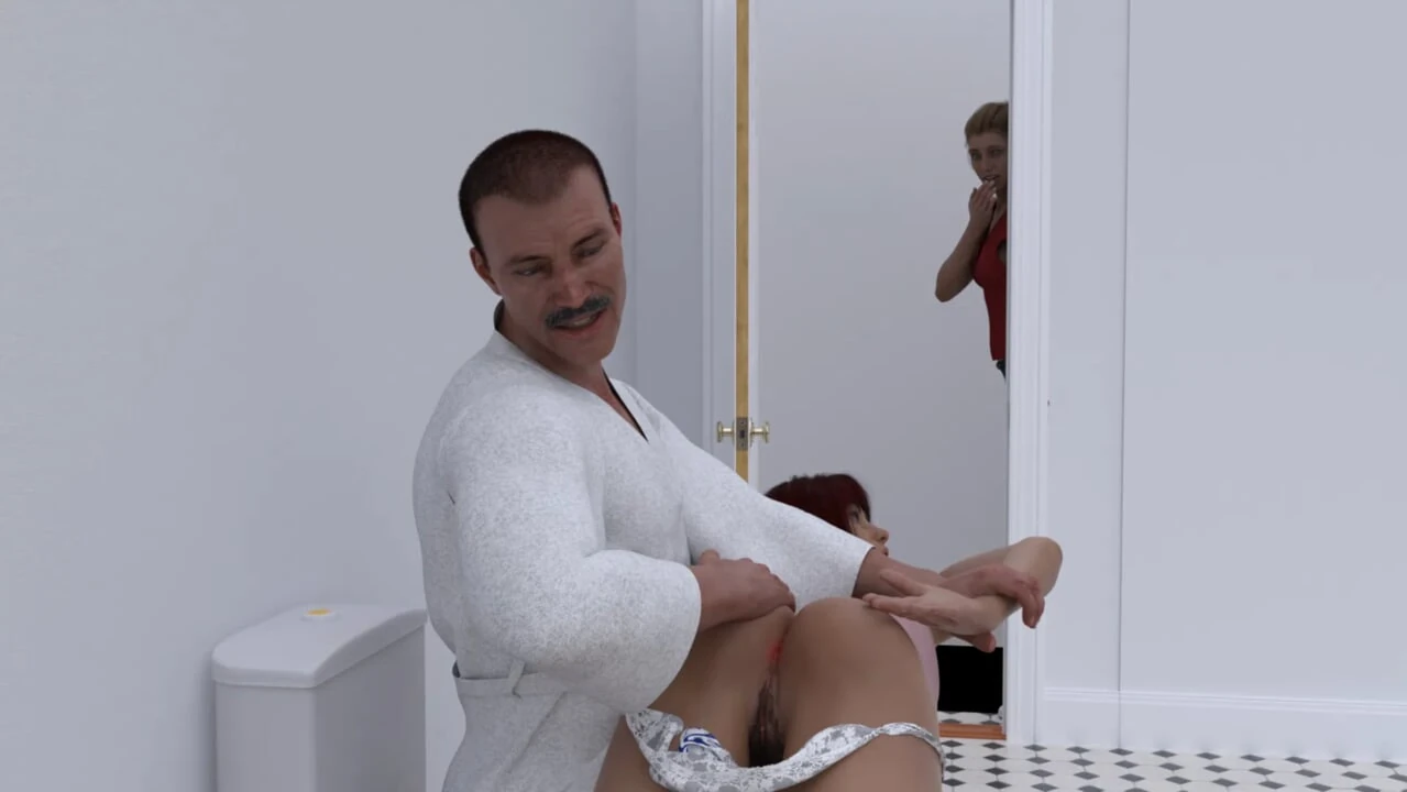 Amy’s Dad Spanking Clara – The Twelve Days Of Christmas