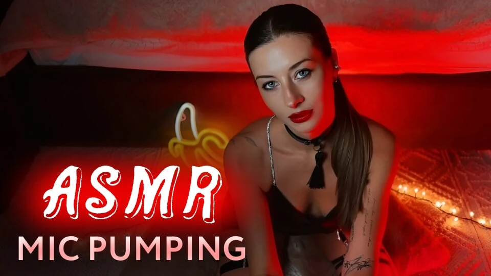 ASMR. A passionate brunette Amy Haze Mic Pumping Your Cock and Make You CUM