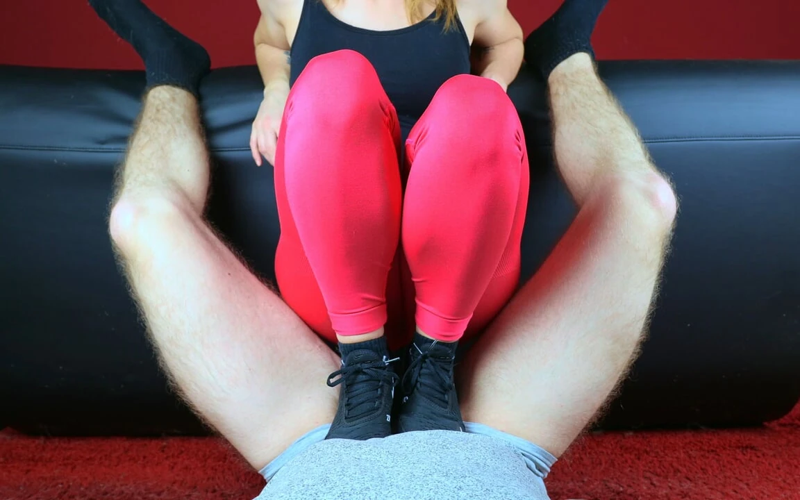 CBT Trampling in Sneakers, Socks and Barefoot, Femdom Jozi Trample