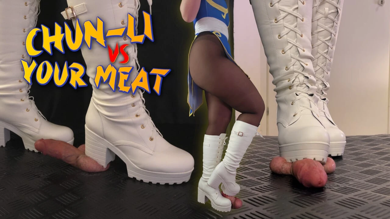Chun-Li vs Your Meat – Cock Balls Crush Trample, Shoejob, Bootjob, CBT, Ballbusting, Trampling, Stomping
