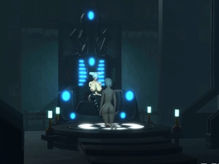 Hot futa sci-fi shemale with huge dick fucks a sexy blonde