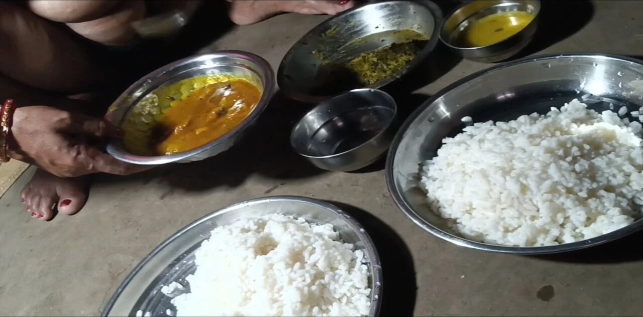 My husband and I ate rice naked together Your nomita boudi