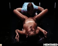 Petite Redhead Gets Fucked By Her Friend With Tentacles