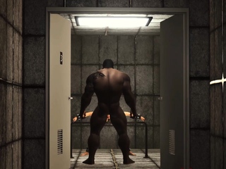 A sexy cuffed brunette with many boobs gets fucked hard