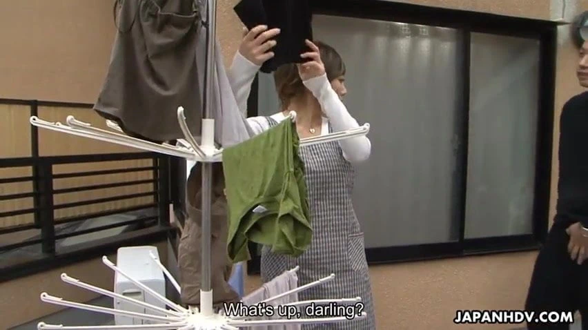 Asian slut Rui getting sucking off the dude