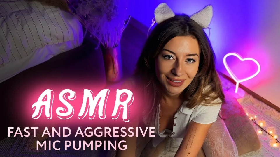 ASMR. A cute pussy Fast and Aggressive Mic Pumping Your Cock And Make You CUM. Amy Haze