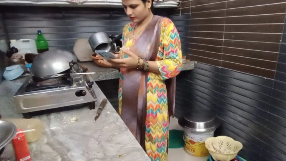 Beautiful desi bhabhi’s brother-in-law called her to his bedroom and fucked her in the kitchen.