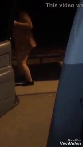 exhibiendo ami esposa en la carretera