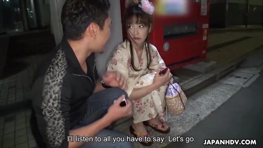 Japanese honey in a kimono, Nami Honda got creampied, uncens