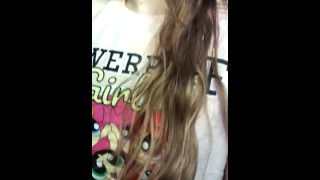 my naughty stepsister loves to make me horny and wake me up sitting hot until i cum inside her