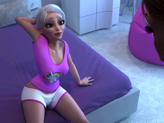 Teen dickgirl loses virginity – 3D Sex