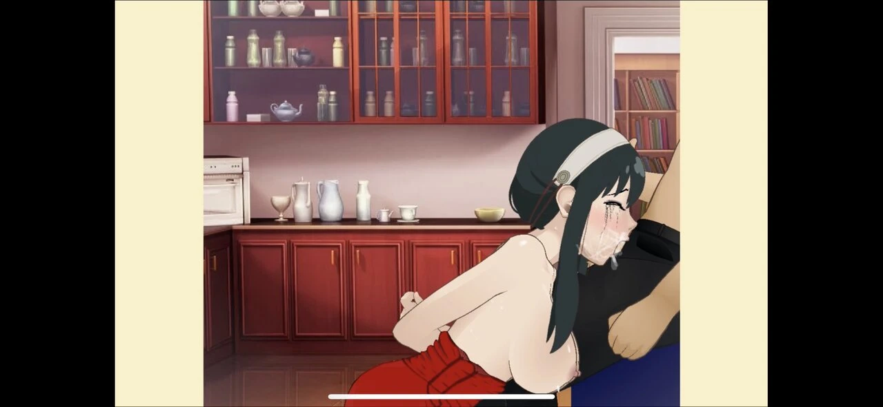 Yor Forger facefucked in his lap as she devours his cock – SDT