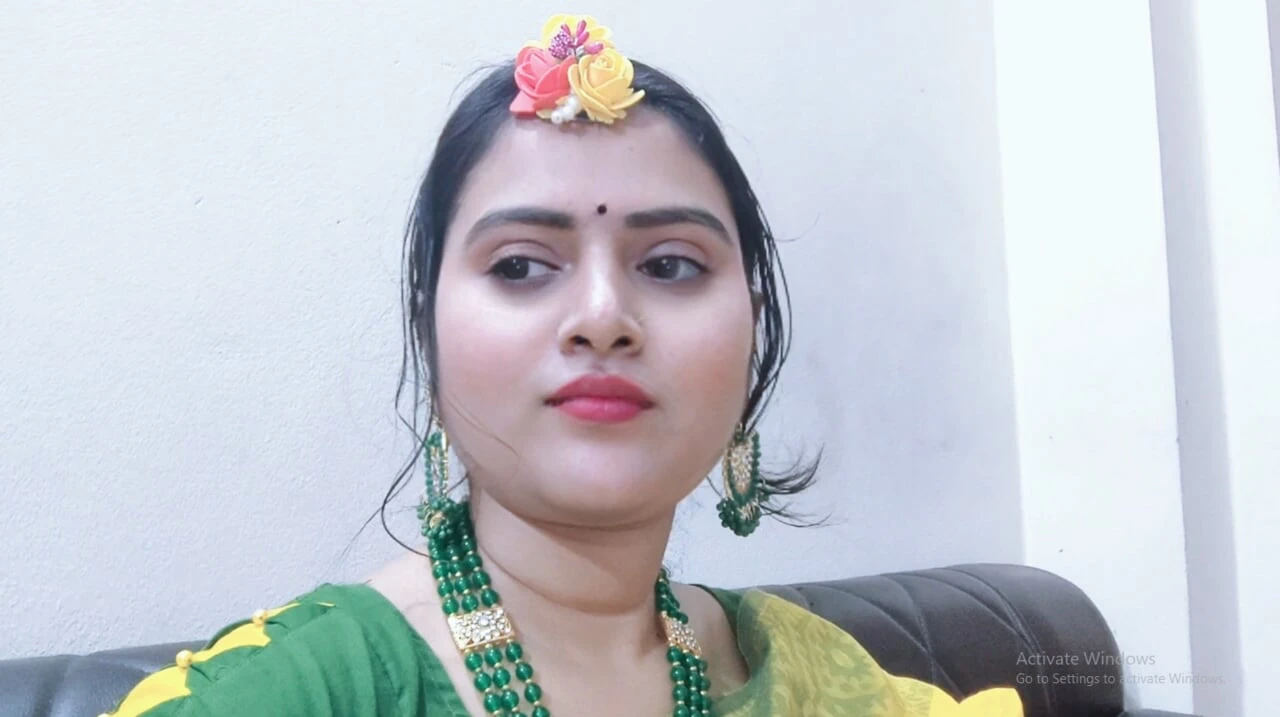 Your-Eshita. Beautiful indian bangla sexy girl wearing yellow dress self  masturbating Video.