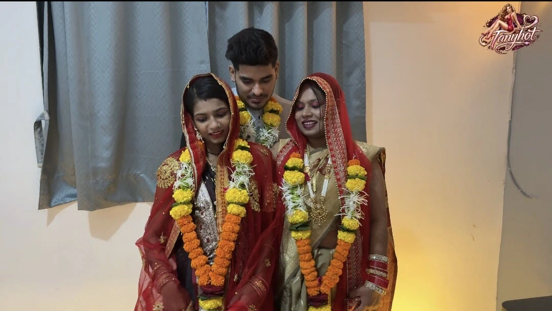 Aksha and Sanjana got married to Aman and Aman took them home and they had physical relations on the night of the wedding.