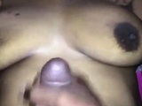 Indian Amateur with Big Natural Tits and Cumshot