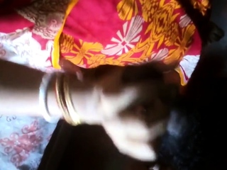 Indian Beautiful housegirl in home-made sex with bf, clear a