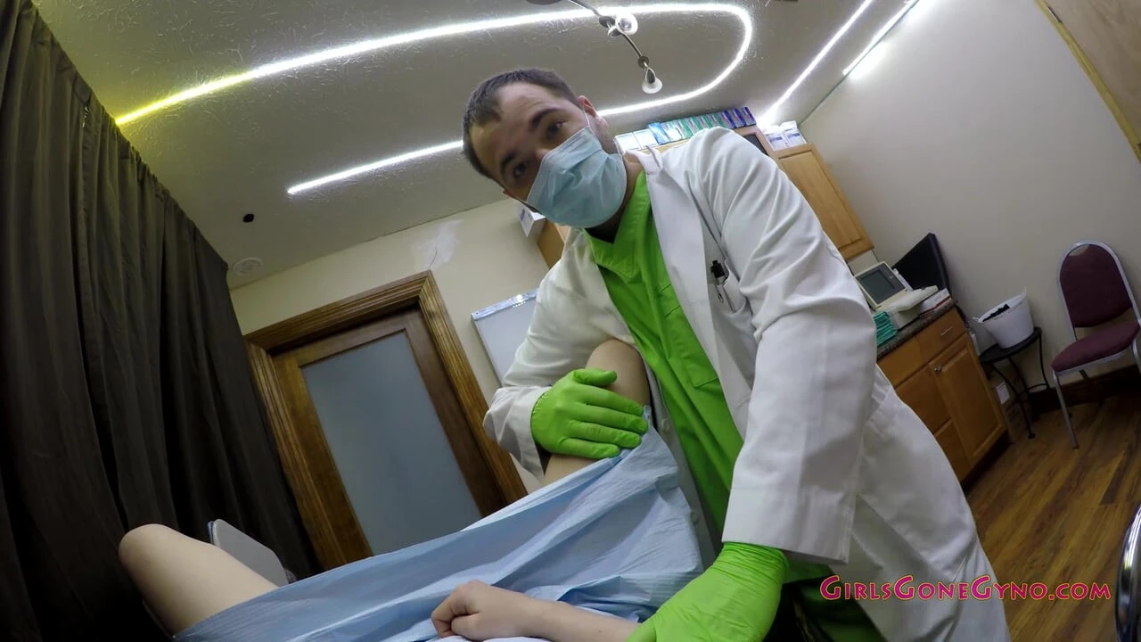 Naked Behind The Scenes With Lainey, Gynecology, The camera fails, Watch Film At GirlsGoneGyno.com