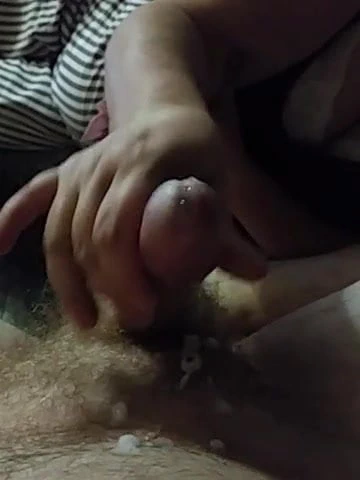 Wife jerking me off until I cum
